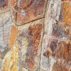Brown stone wall