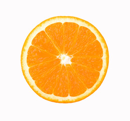 Orange fruit on white background