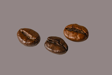 Macro photo of the coffee beans 
