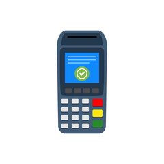 NFC Payment vector design, credit card confirmation machine. contactless payment