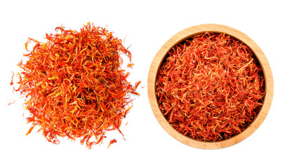 Fototapeta premium Safflower dried on white background
