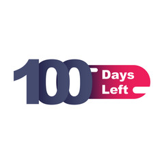 100 Days left design