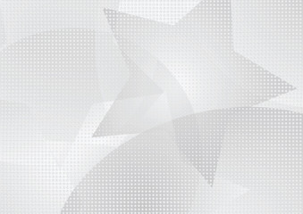 Abstract halftone dotted background. Transparency grunge star pattern, circles, shadow.  Gray modern optical pop art texture for posters, sites, business cards, cover, labels mock-up, vintage stickers