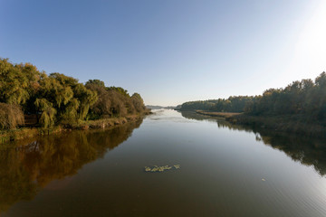 View of the Kis-Balaton from the bridge of Kanyavar