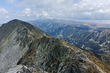 Panoramic view from Musala peak, Rila mountain, Bulgaria