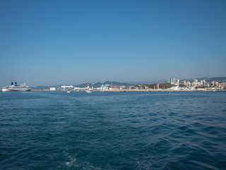 View of the coastal zone of Sochi from the sea