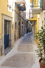 Traditional Street in Pyrgi, Chios Island, Greece