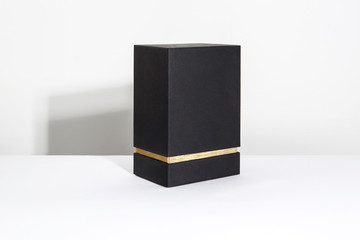 luxury black box packaging for perfume or gift