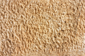 Old ancient wall, horizontal grunge background, in the ancient city of Myra, near the Turkish town of Demre, Antalya Province in Turkey