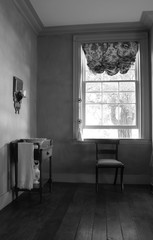 interior of an antique dressing room
