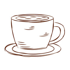 Sketch of a vintage coffee cup