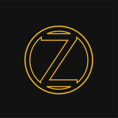 initial Z Line business logo icon template