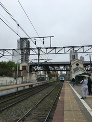 Naklejka premium railway station