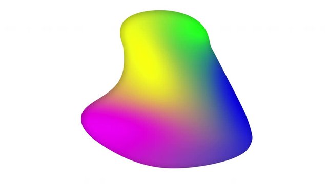Gradient liquid bubbel animation