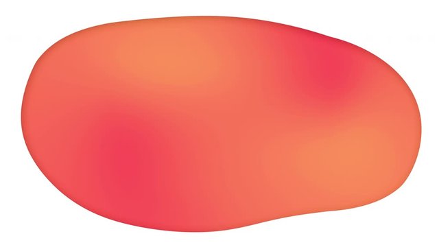 Gradient peach liquid bubbel animation