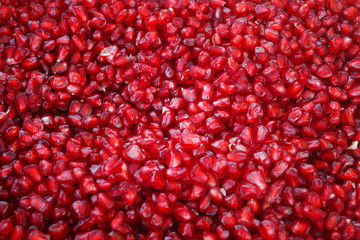 pomegranate source of antioxidants bright red fruit