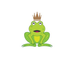 Frog Logo Template vector illustration