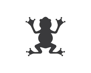 Fototapeta premium Frog Logo Template vector illustration