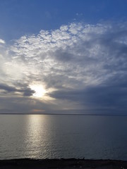 sunset over the sea