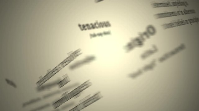 Definition: Tenacious