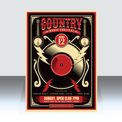 country music festival poster