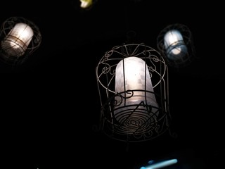Fototapeta na wymiar light bulb on black background