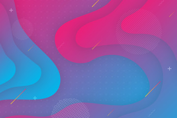 Colorful background With proportions and components in a fluid, wavy shape and color gradation.