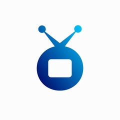 Television Logo formed letter O