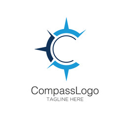 Fototapeta na wymiar compass logo vector concept design template
