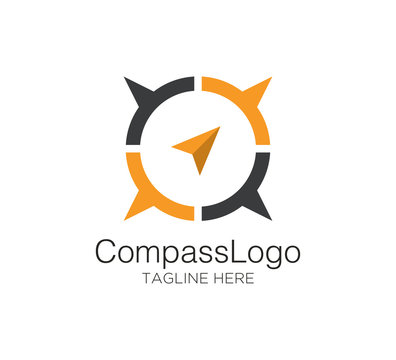 compass logo vector concept design template
