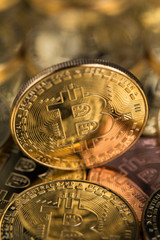 Bitcoins and new virtual money concept