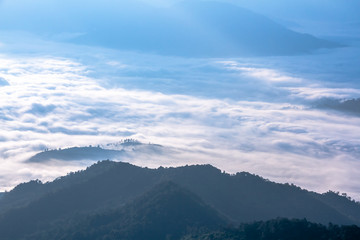 sea mist in mountain