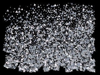 Bright festive falling confetti.