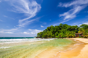 The beautiful Red Frog Beach, Bocas del Toro, Panama
