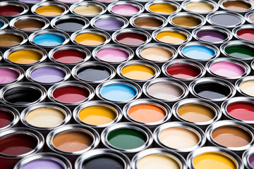 Paint cans palette, Creativity concept - 306279381