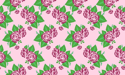 Decoration element of floral pattern background, with abstract rose flower motif.