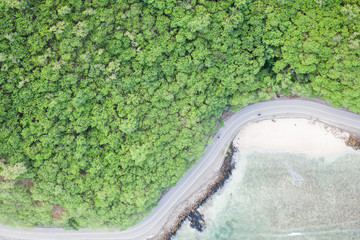 Winding road between Green Mountain & Coastline - Timor Leste