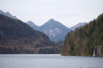 View of the Alps from Bavaria