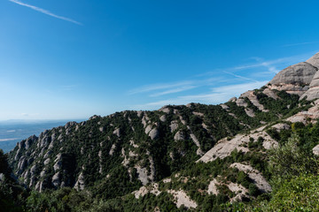 Fototapeta na wymiar Scenic Montserrat vista, Catalonia near Barcelona