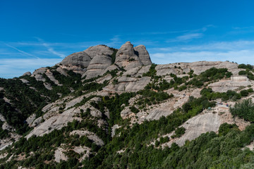 Scenic Montserrat vista, Catalonia near Barcelona