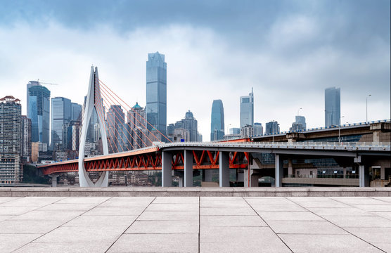 Fototapeta Modern city skyline