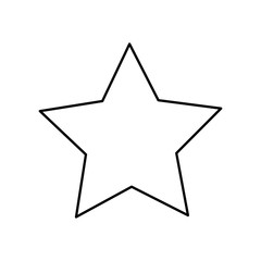 Obraz premium star decoration christmas line style icon vector illustration design