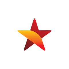 modern color star logo design