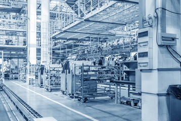 Obraz premium Automobile production line