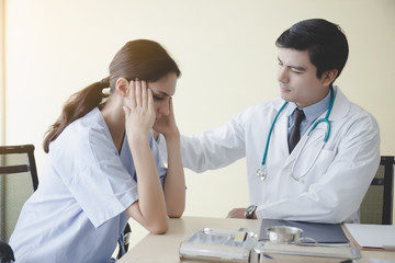 Patient gets stressed, upset, sadness when doctor tell her that she get serious illness or cancer...