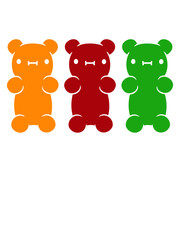 3 bunte Gummibärchen süß nett lieb © Style-o-Mat-Design