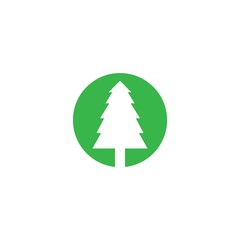 Fir illustration template vector icon