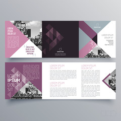 Brochure design, brochure template, creative tri-fold, trend brochure