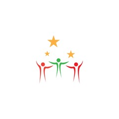 Success people illustration vector template