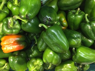 Obraz na płótnie Canvas Fresh peppers or capsicum